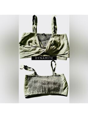 DYNAMITE crop/Bralette Linen Blend
US S